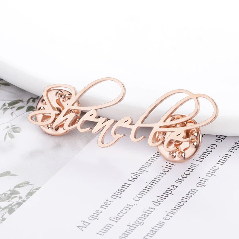Personalized Name Brooch Customized Name Brooch Mother Etsy UK