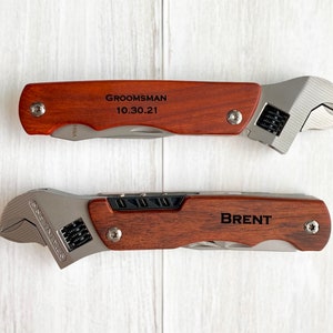 Groomsmen Proposal, Personalized Wrench Multi Tool, Groomsmen Gifts, Fathers Day Gift, Gift for Him Boyfriend, Custom Multitool,Wedding Gift