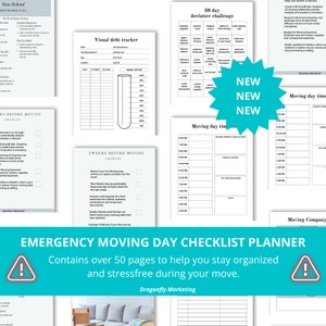 Emergency Moving checklist, Moving Planner PDF, Home Moving Planner, Last-Minute Move Planner, Quick Move Guide, Relocation Checklist