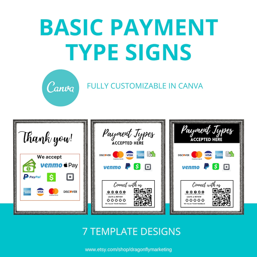 Payment Method Signs , We Accept Credit Cards Sign, Payment Sign ...