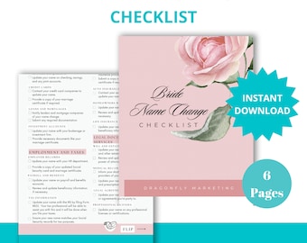 Bride Name Change Checklist: Newlywed Guide (PDF)