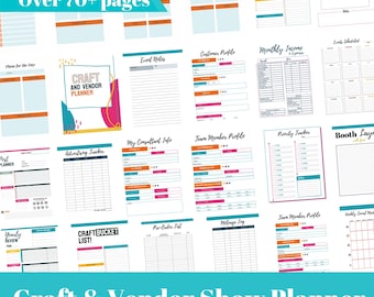 Craft show planner, Craft and Vendor Show Planner Bundle,, craft show template, Small Business Planner, Vendor Market