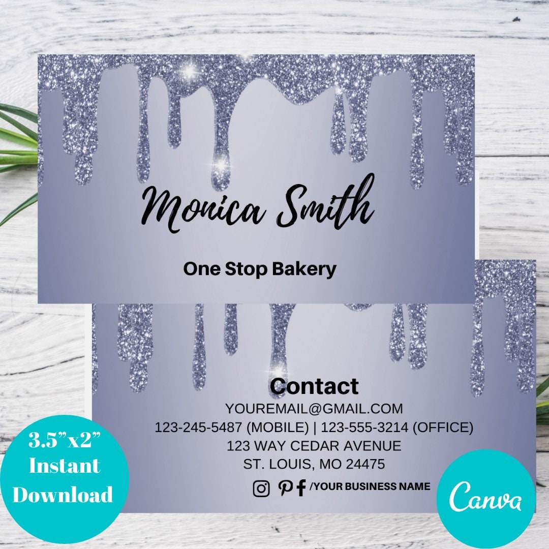 Business Card CANVA Template Business Card Template Direct | Etsy