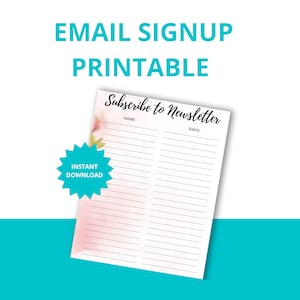 E-Mail-Anmeldeblatt-Vorlage: Druckbares Geschäftsformular (PDF)
