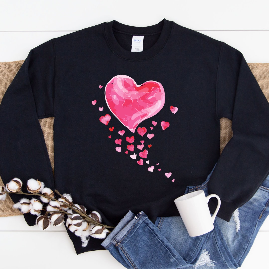 Valentine day sweatshirt for women Valentine day shirt | Etsy
