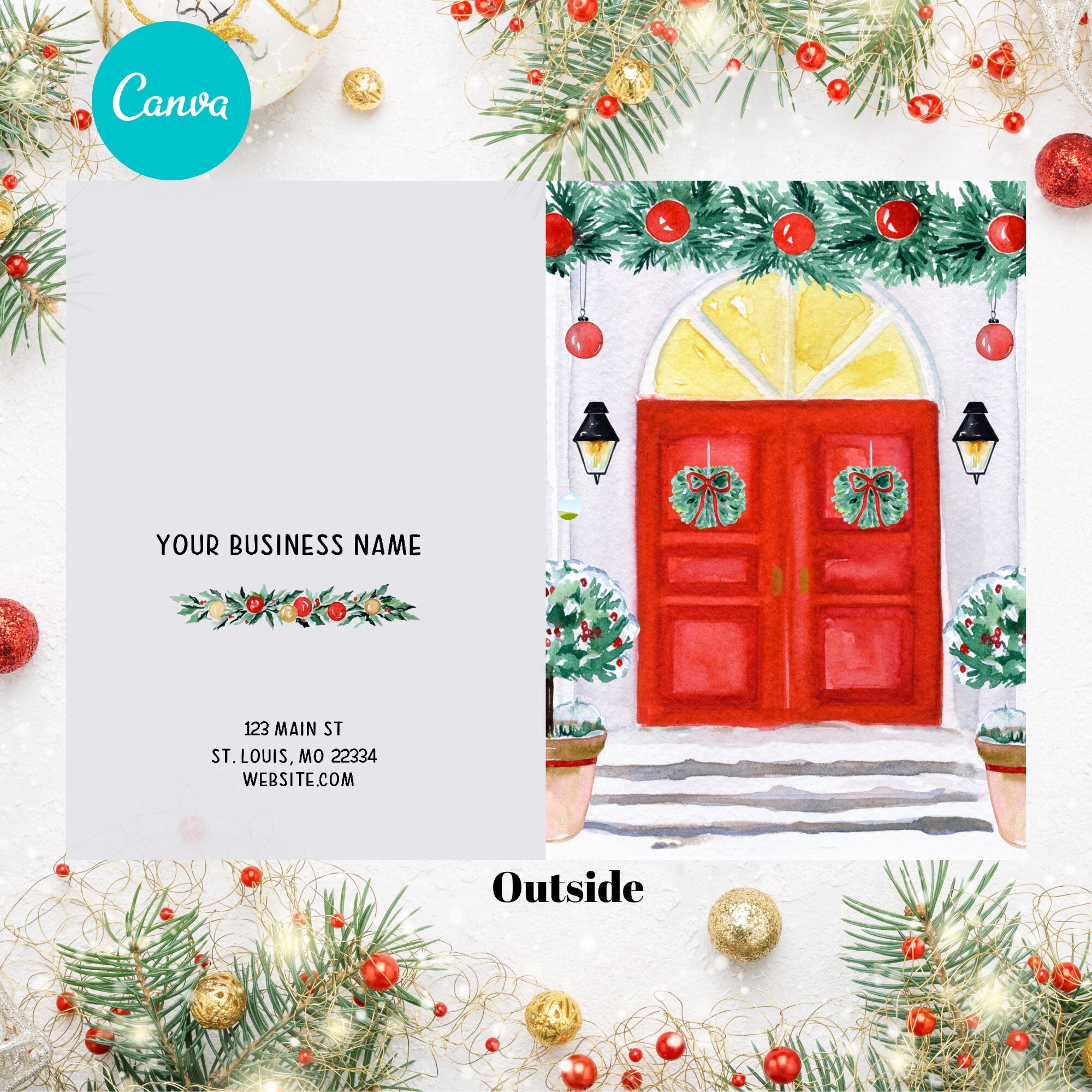 Pmi corporate christmas card 2015 – jessica wyderko portfolio Business Christmas cards business holiday cards customer | Etsy