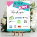 Colorful Payment Type Sign: Customizable Canva Template (digital ...