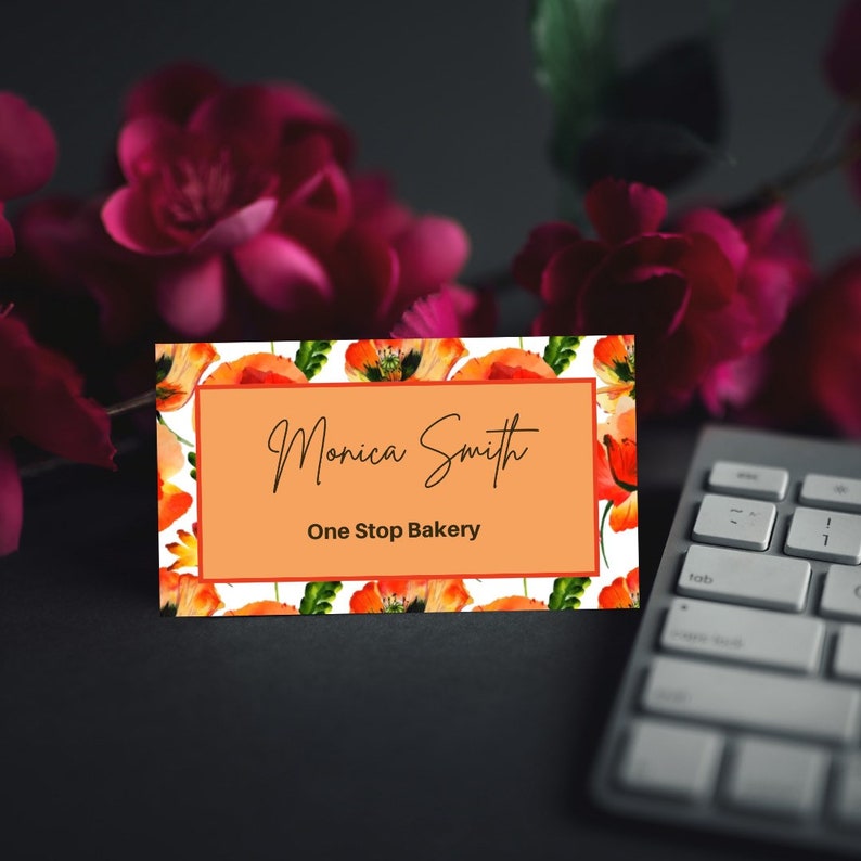 Business Card CANVA Template Business Card Template Direct Etsy