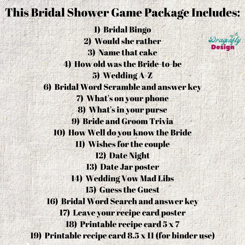 Beach Bridal Shower Game Bundle Wedding Shower Game Bridal Etsy