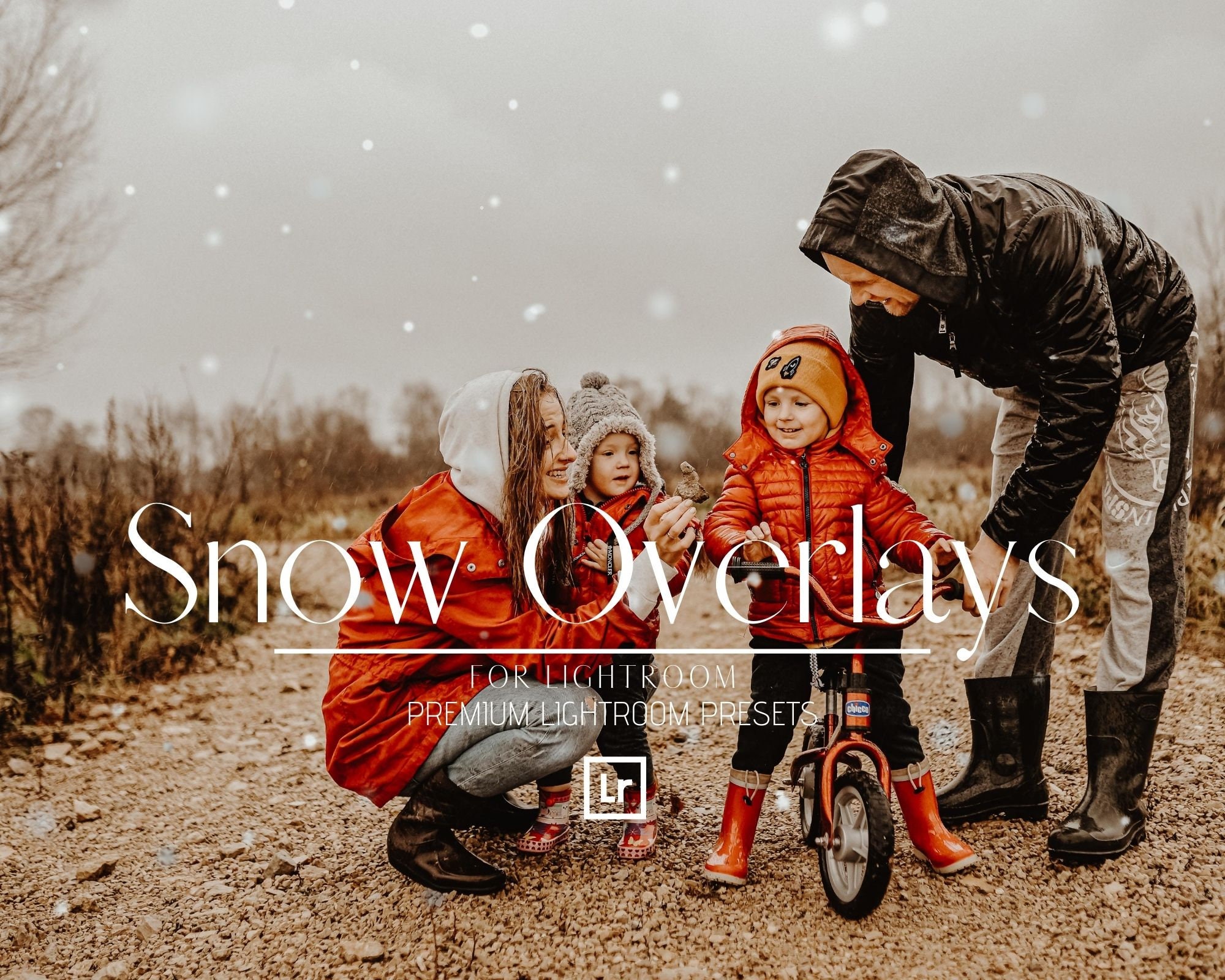 MOBILE Snow Overlay for LIGHTROOM Snow Presets Add Snow in Etsy