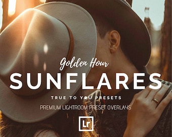 Unique Lightroom Sun Leak and Flares -20+ Bonus/ Desktop Sunflare Presets/ Sunflare Overlay/ Lightroom Preset Bundle/ Sun Flare Preset