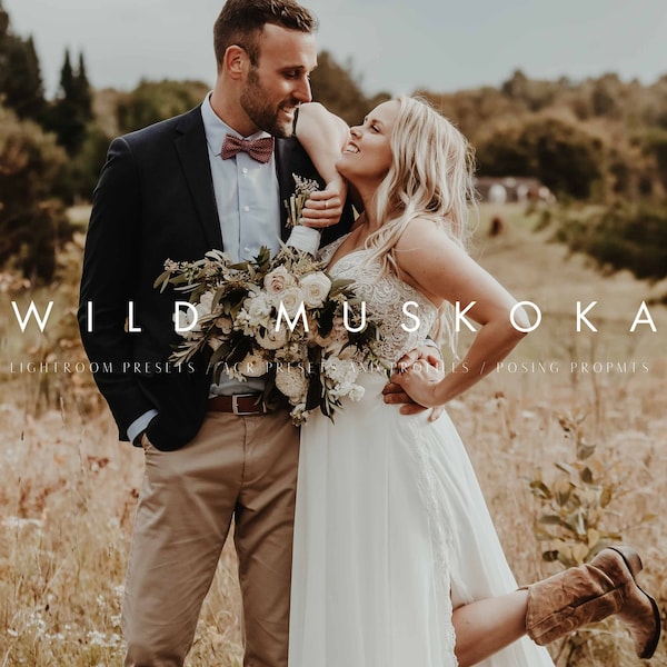 15 Boho Wedding Presets for Desktop Lightroom | Professional Presets for Wedding Photographers | Natural Aesthetic