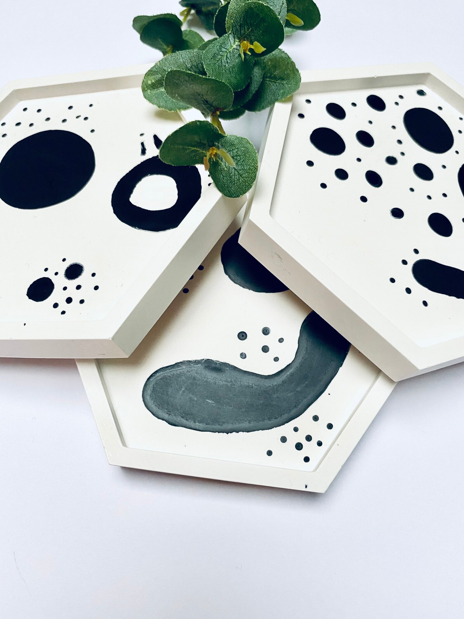 Jesmonite Coaster Custom Colour Custom Design Home Decor Gift Etsy