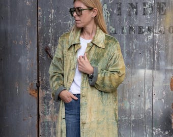Silk velvet coat