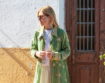 Silk velvet kimono