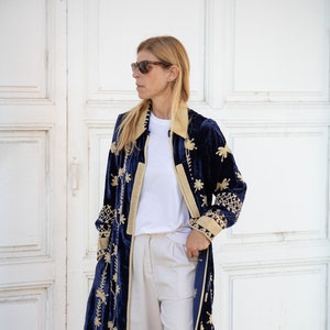 Silk velvet kimono