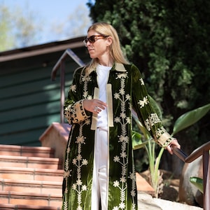 Silk velvet kimono