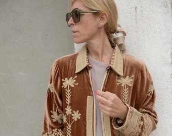 Kimono aus Seidensamt