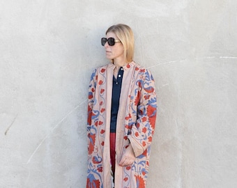 Long Vintage Suzani Jacket