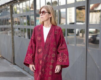 Vintage Kantha Kimono