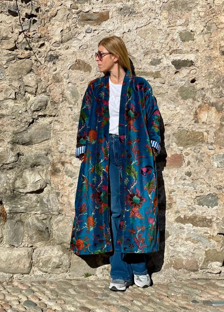Long Velvet Jacket - Etsy