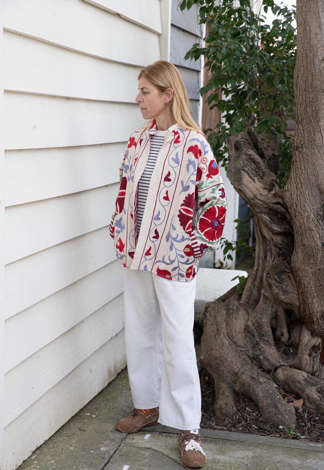 Short Vintage Suzani Jacket
