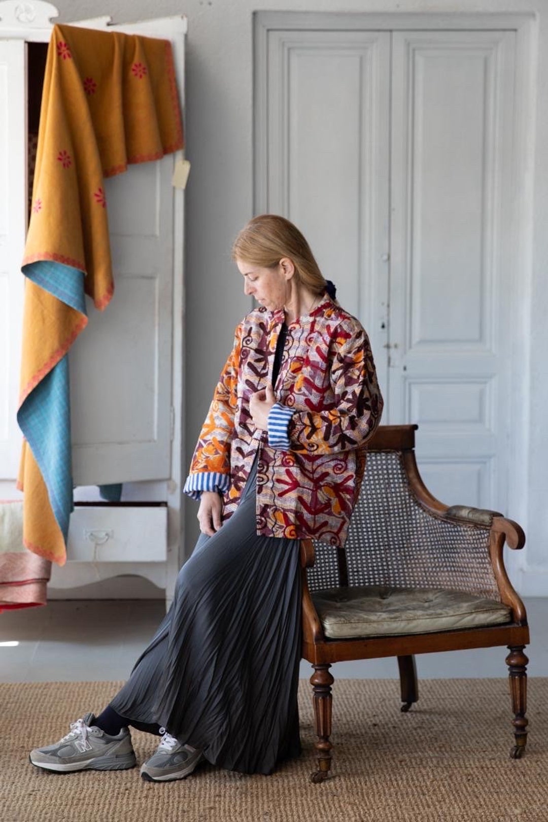 KANTHA EMBROIDERED JACKET INGRID DUSTIN