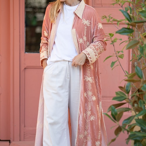 Kimono en velours de soie