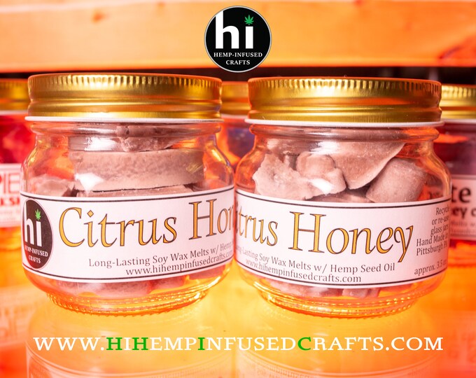 Citrus Honey Hemp-Infused Soy Wax Melts