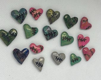 Tiny Heart & Leaf Magnets