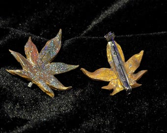 Glitter & Gold Polymer Weed Pins