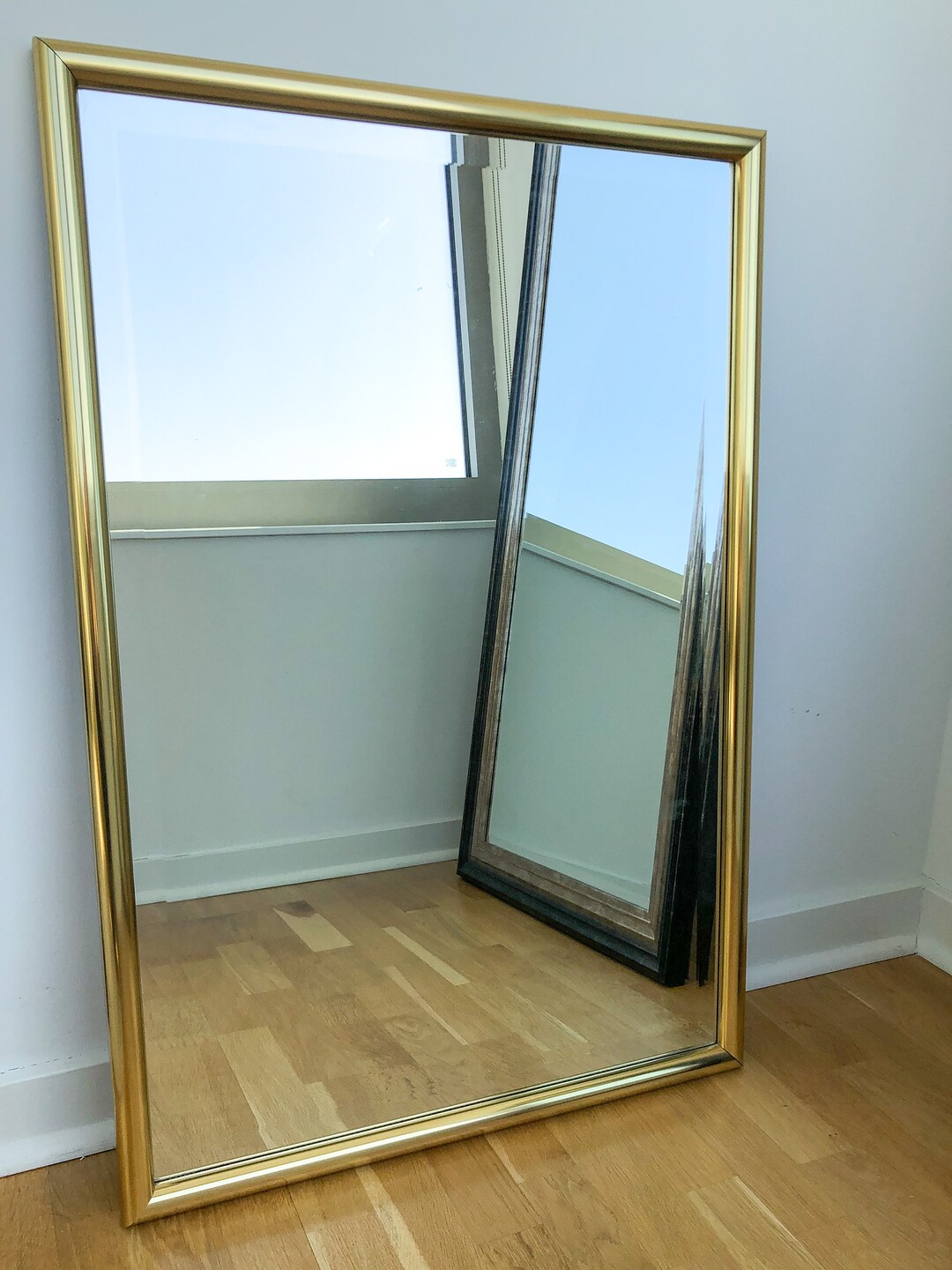 FREE SHIP Vintage Gold Mirror Etsy
