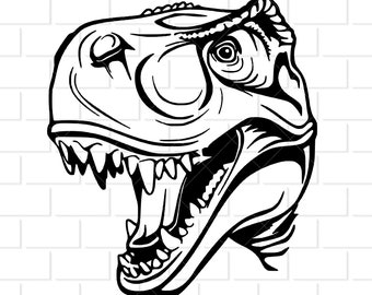Dinosaur Digital Download svg, png, dxf, eps Files for Shirts, Decals, Stickers, Printables