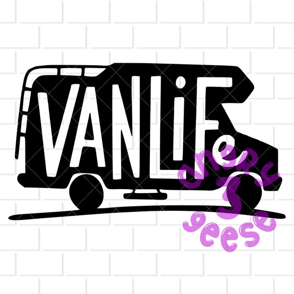 Van Life Digital Download dxf, eps, svg cutting files, png for sublimation to make shirts, decals, stickers, tumblers, printables