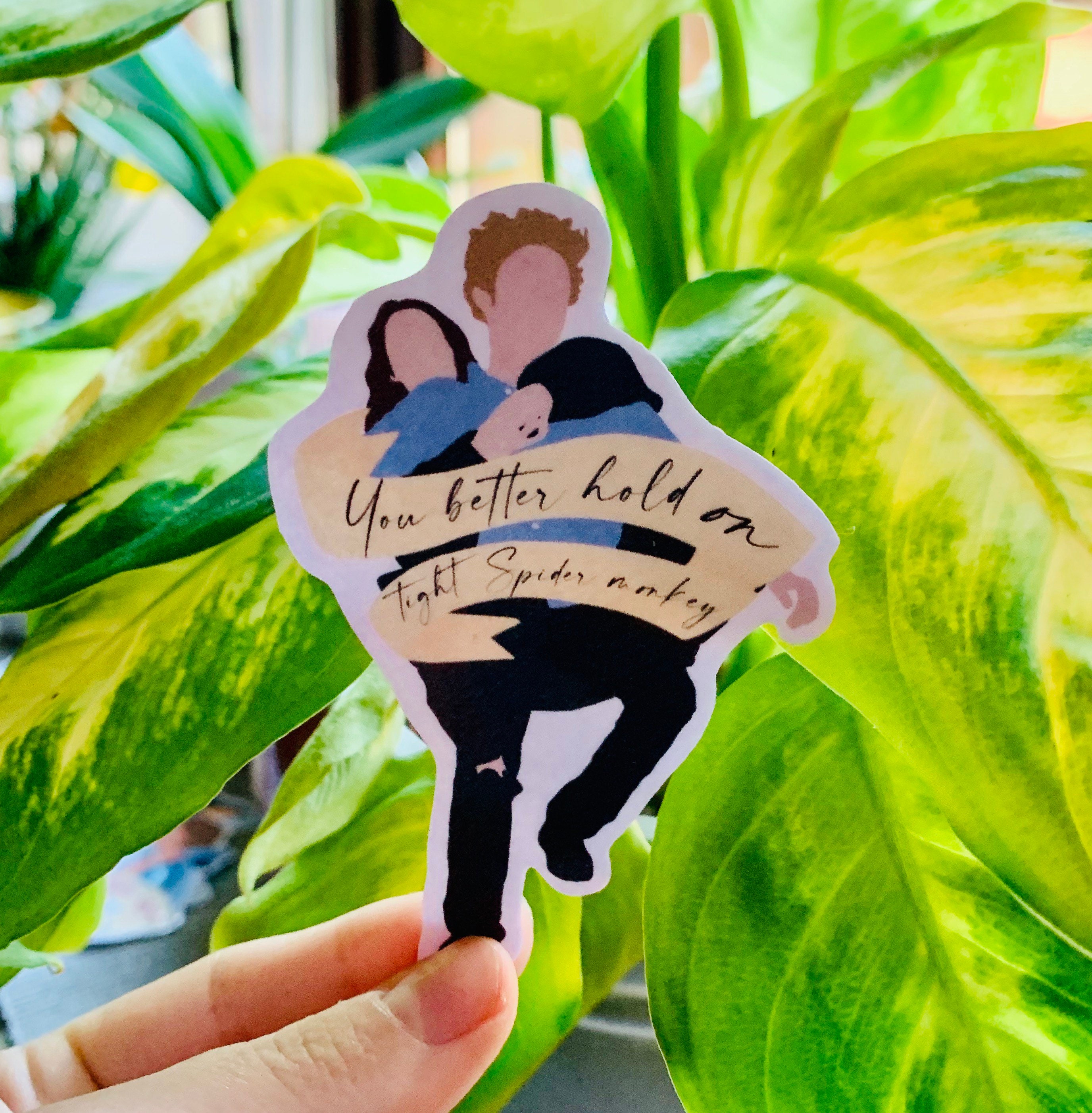 Twilight hold on tight spider monkey sticker | Etsy