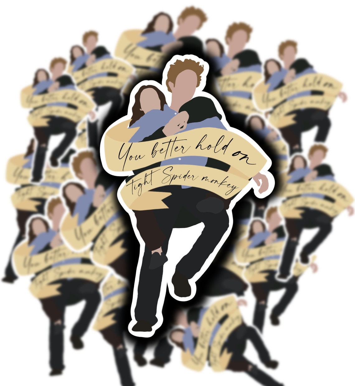 Twilight hold on tight spider monkey sticker | Etsy