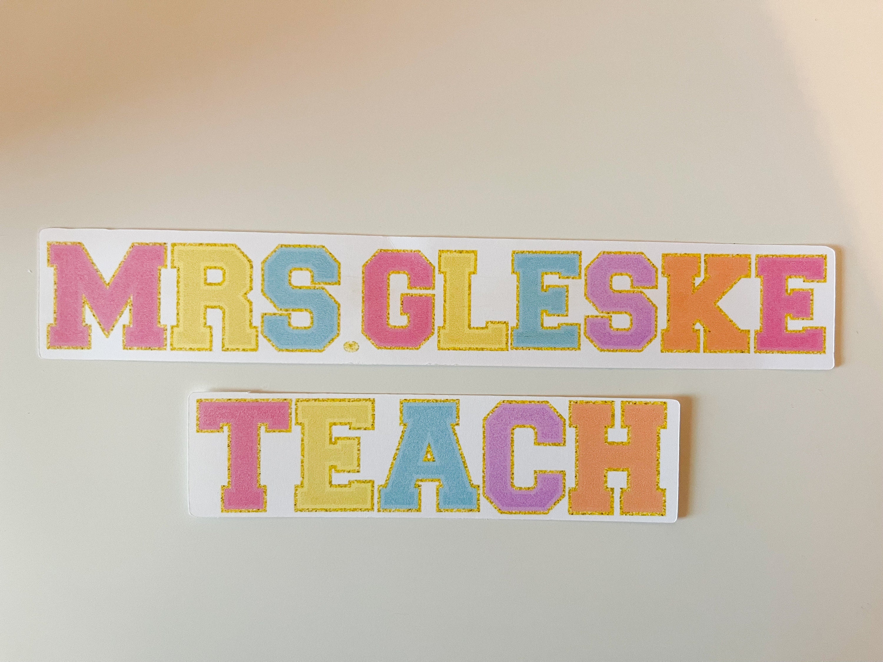 Personalized Varsity Letter Stickers Chenille Stickers Etsy