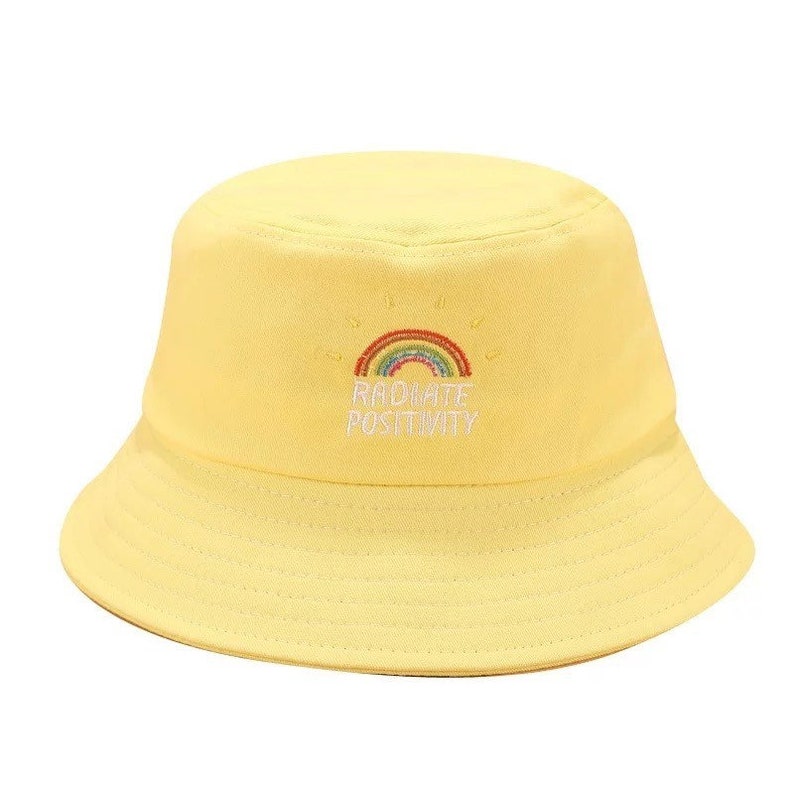 Pride Themed Rainbow Bucket Hat Free Shipping Etsy