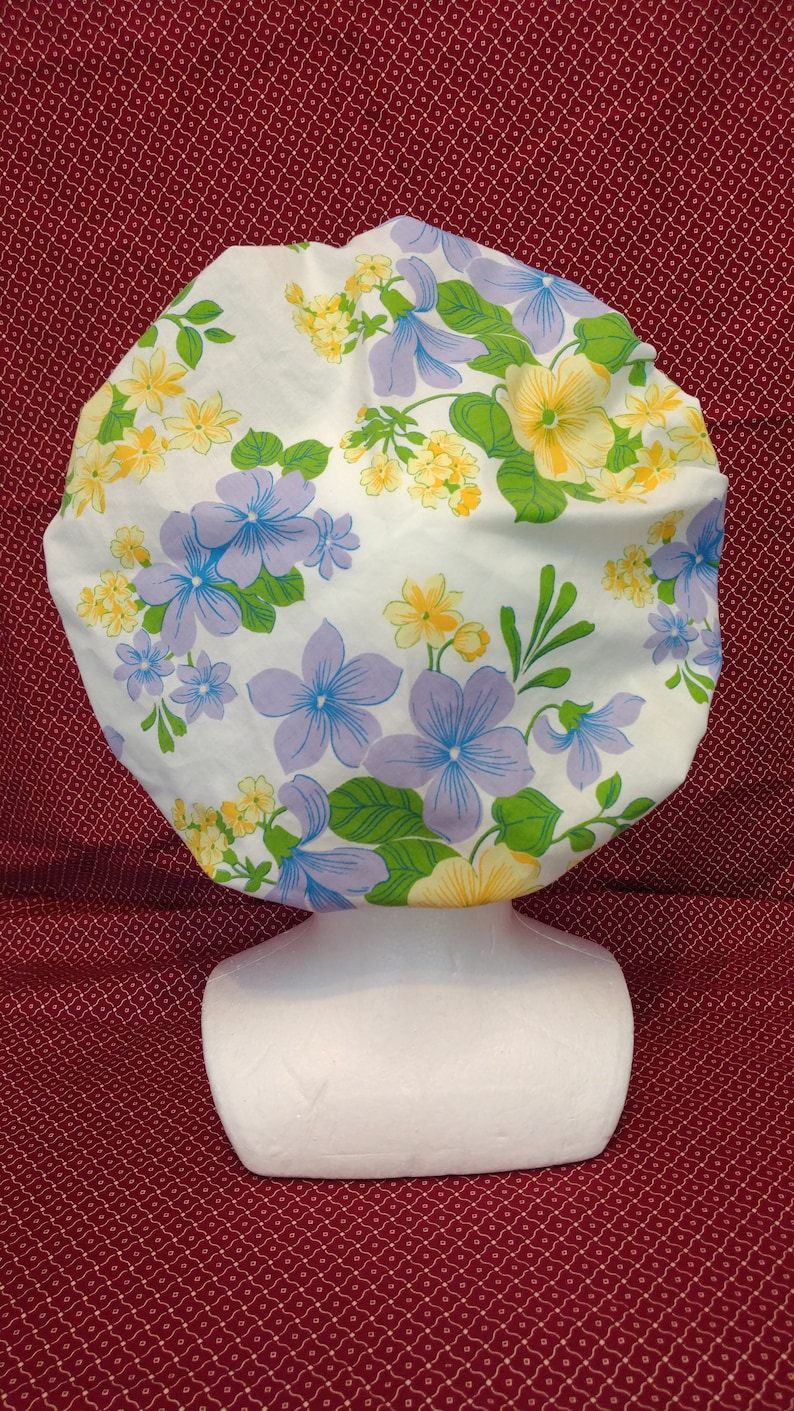 Dentist Cap Bouffant Surgical Bonnet Nurses Cap Women\u2019s Cotton Tech hat RN Hat Scrub Cap Chemo Hat American made Veterinarian Cap