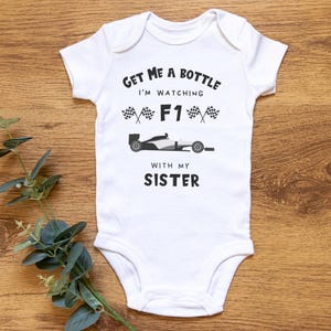 Watching F1 With Daddy | Baby F1 Gift | New Dad F1 Gift | Baby Boy F1 Gift | Racing Baby Gift | New F1 Baby Gift  | F1 Baby Clothes