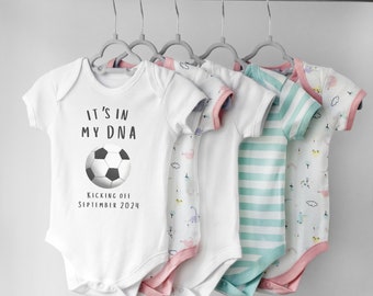 Body football bébé fan de football Poussette babyshower cadeau pour bébé joueur Nouveau football maman fan Nouveau football parent nouveau cadeau papa et maman