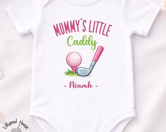 Mummy's Little Caddy-romper | Golfbabycadeau voor nieuwe moeder