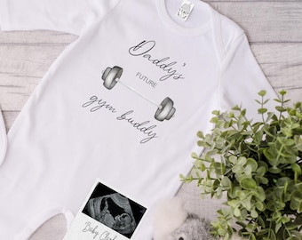 Daddy's Gym Buddy Baby Bodysuit | New Dad Gift