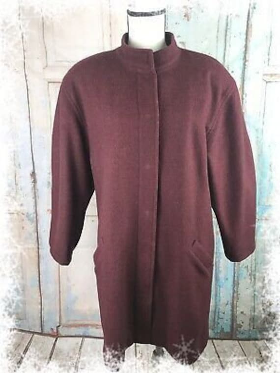 VTG 80’s Vuokko Nurmesniemi Maroon Pure Wool Lined