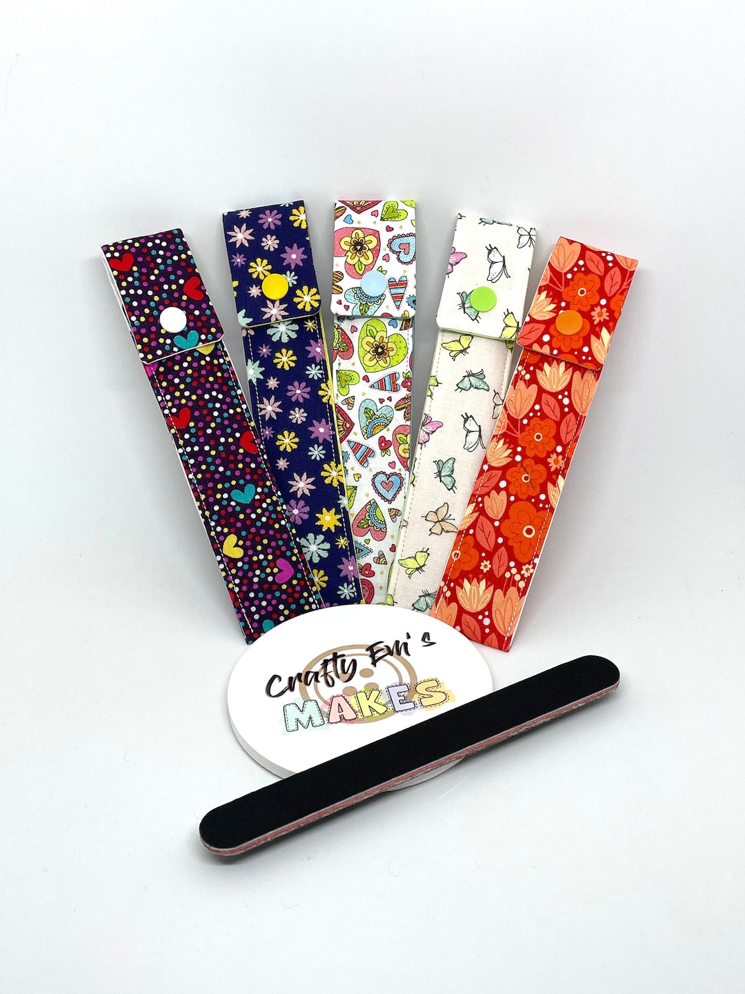 Large Nail File Case Emery Board and Cover Nail File Sheath Nail File