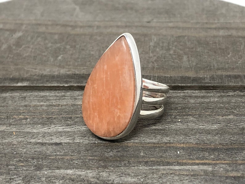 6 12 Ring Size|Amazonite Ring|Sterling Silver Ring|Green Ring|Natural Gemstone Ring