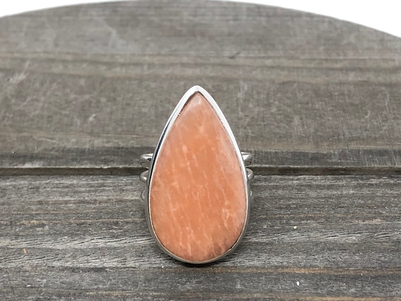 6 12 Ring Size|Amazonite Ring|Sterling Silver Ring|Green Ring|Natural Gemstone Ring