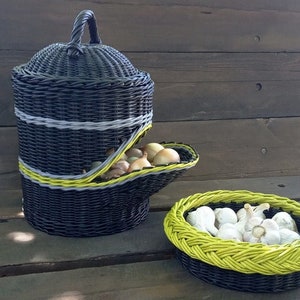 Weiden küchenkorb zum Aufbewahren von Gemüse. Kartoffel und | Etsy