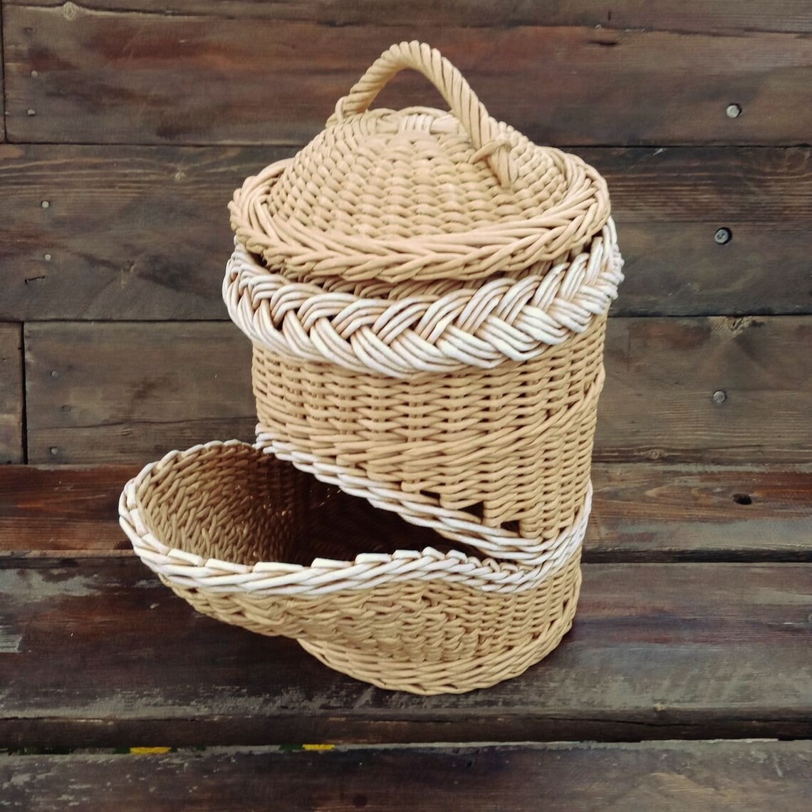 Beige Korb für Küchendekoration und Kartoffel und | Etsy