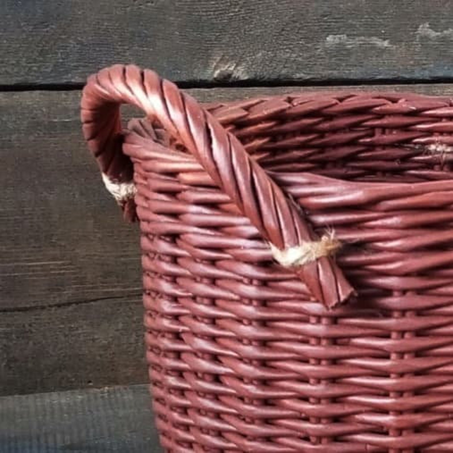 Brown Basket with Handles Kitchen Onion Storage Basket Onion Etsy